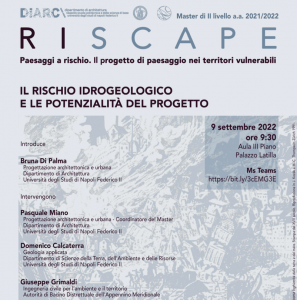 (Italiano) Seminario: Il rischio idrogeologico e le potenzialità del progetto – 9 settembre 2022