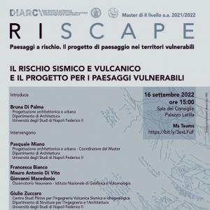 (Italiano) Il rischio sismico e vulcanico e il progetto per i paesaggi vulnerabili – 16 settembre 2022